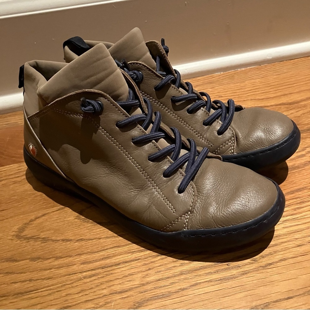 Softinos By Fly London Biel Leather Lace Up Sneaker Ankle Boots (Eu 37 Us 7)